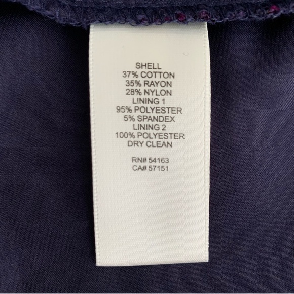 Eliza J Illusion Floral Lace Cocktail Dress, Purple, Dark Romance, Size 4 - Picture 14 of 15